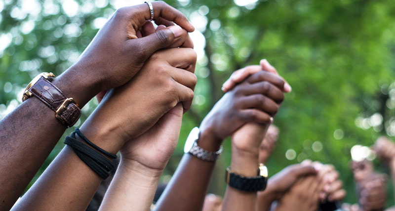 Picture of Diverse Hands Intertwined