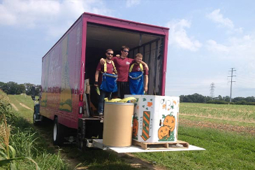 Gleaning fresh produce is a great way to reduce food waste.