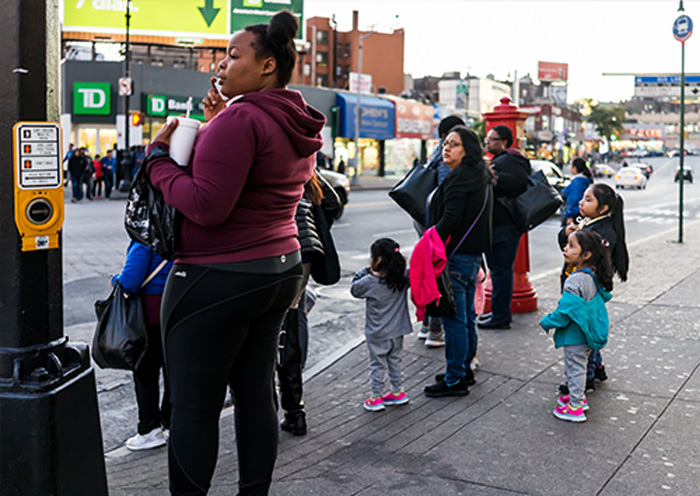 Diverse People Crossing Street
